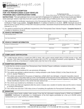 Pennsylvania Mv 9 PDF Form